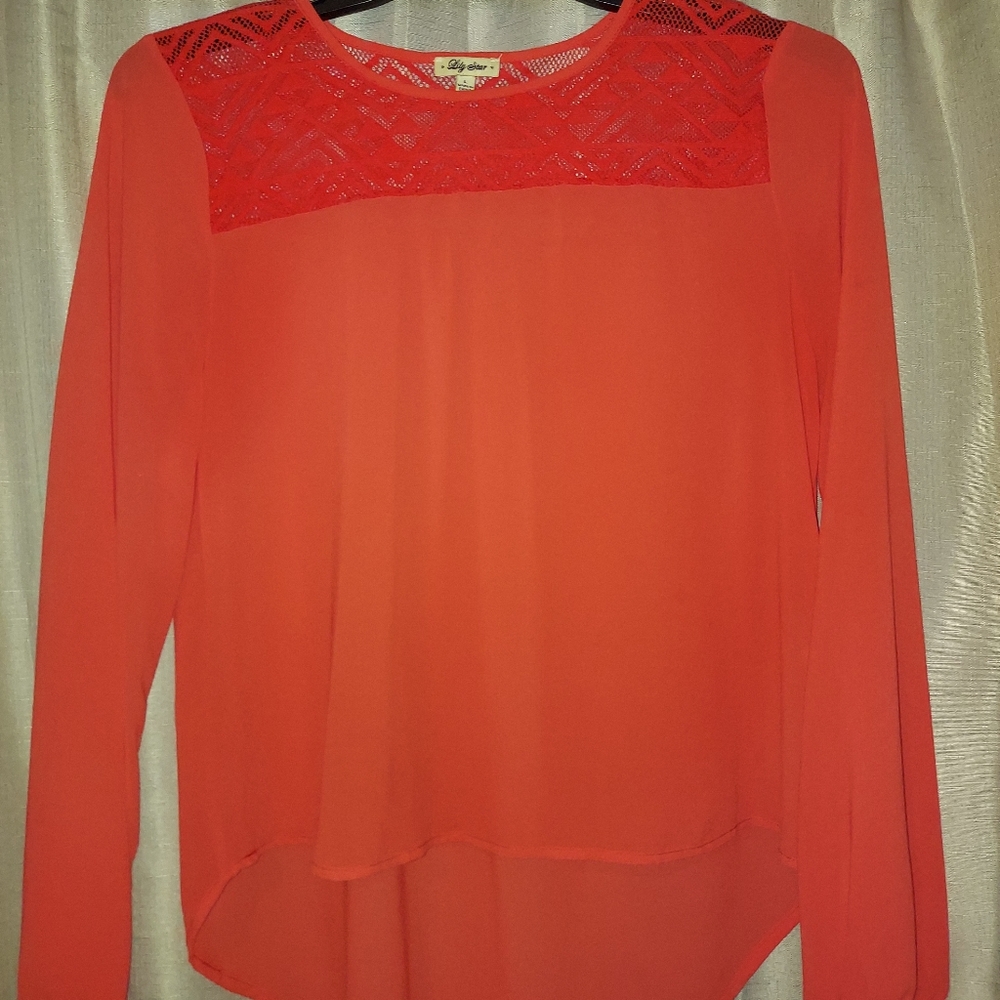 High low with lace detail